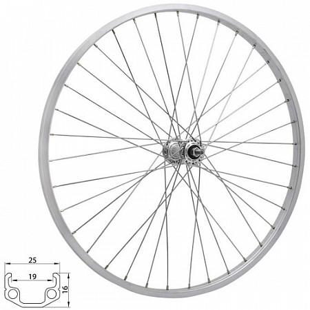 Колесо заднее Force RMX 219 622x19 70261 silver
