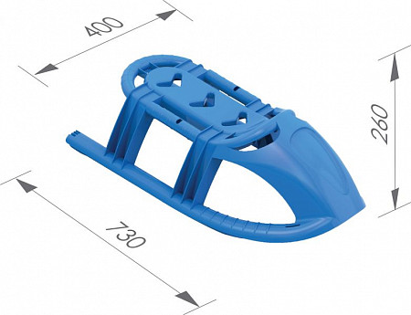 Салазки Nordplast Снежинка 276