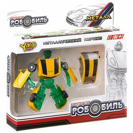 Конструктор YAKO Робомобиль M6476 yellow/green
