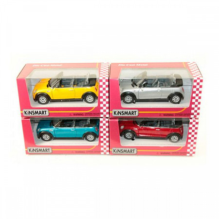 Модель автомобиля Kinsmart Mini Cooper Convertible KT5089W