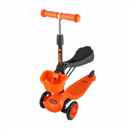 Самокат-беговел Tech Team Sky Scooter New orange