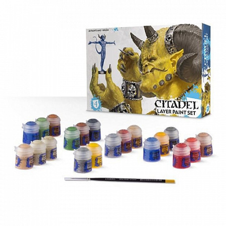 Набор красок для миниатюр Games Workshop Citadel Layer Paint Set 60-25