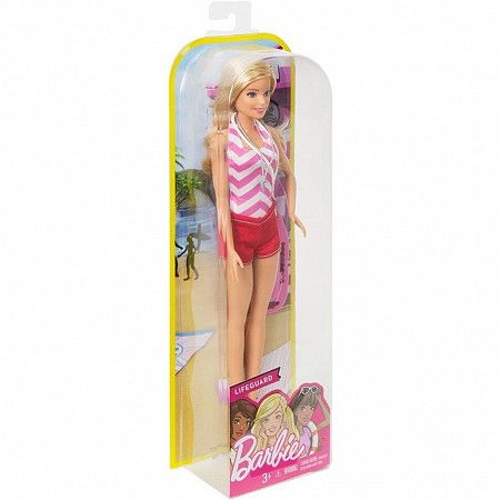 Кукла Barbie Кем быть? Спасательница на пляже CFR03 CKJ83