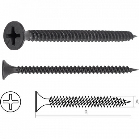 На картинке изображен Саморез Starfix 3.5х35 мм для монтажа ГКЛ к металлу (12000 шт) SMF-96517-12000 Саморез Starfix 3.5х35 мм для монтажа ГКЛ к металлу (12000 шт) SMF-96517-12000