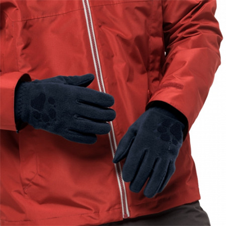 На картинке изображен Перчатки мужские Jack Wolfskin Paw Gloves night blue Перчатки мужские Jack Wolfskin Paw Gloves night blue
