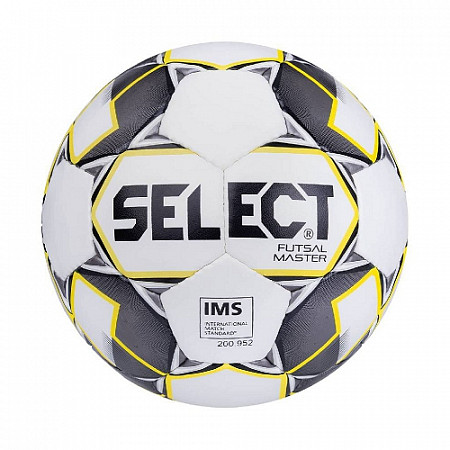Мяч футзальный Select Futsal Master IMS №4 852508 white/yellow/black