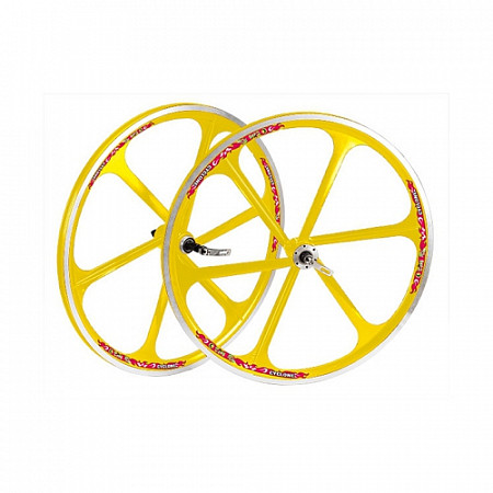На картинке изображен Комплект колес Teny Rim TAFD/Thread DISK-6000 yellow Комплект колес Teny Rim TAFD/Thread DISK-6000 yellow
