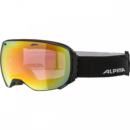Очки горнолыжные Alpina Big HornL40 Black Matt QHM Red sph. S2