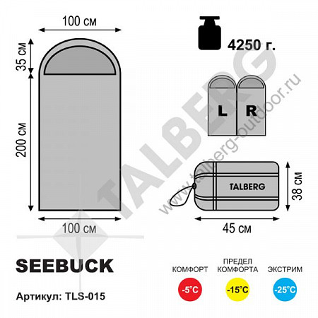 Спальный мешок Talberg Seebuck (-25С)