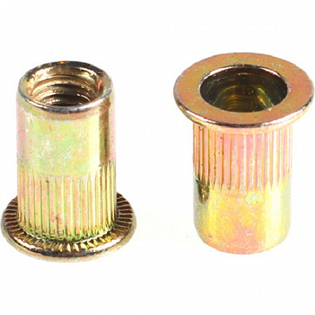 Заклепка резьбовая М5 цилиндрический бортик, цинк (500 шт в карт. уп.) STARFIX SMC1-48527-500