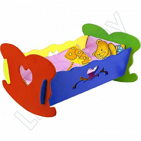 На картинке изображен Кроватка для кукол Stantom 33 см (006327) pink №4 Кроватка для кукол Stantom 33 см (006327) pink №4