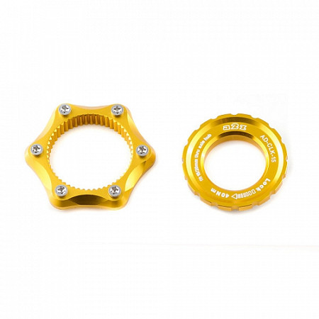 Адаптер A2Z Center Lock 6 болтов, замок 15/20мм, orange AD-CLK 15 -5