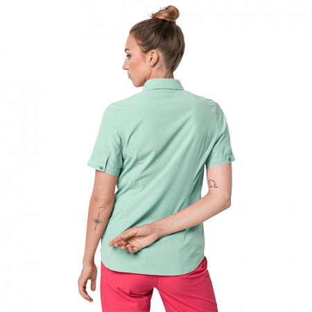 На картинке изображен Рубашка женская Jack Wolfskin Sonora Shirt W light jade Рубашка женская Jack Wolfskin Sonora Shirt W light jade