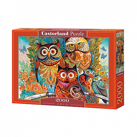 На картинке изображен Пазл Castorland 2000 Совы C-200535 Пазл Castorland 2000 Совы C-200535