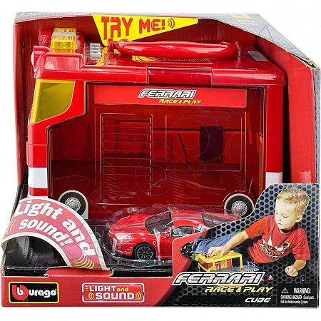 Переносной набор Bburago Ferrari 430 Scuderia 1:43 (18-31201) red