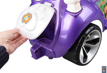На картинке изображен Машинка-каталка RT Мишка (LAPA) ОР809 purple Машинка-каталка RT Мишка (LAPA) ОР809 purple