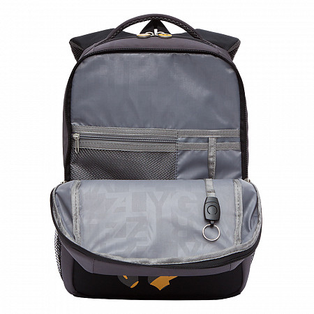 Рюкзак школьный GRIZZLY RB-156-2 /2 black/grey