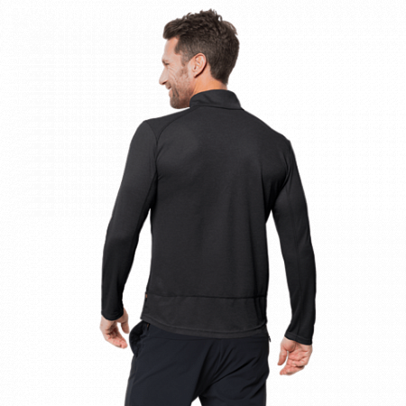 Пуловер мужский Jack Wolfskin Sky Range Halfzip M black