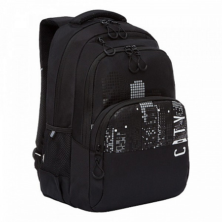 Рюкзак школьный GRIZZLY RU-130-4 /2 black/white