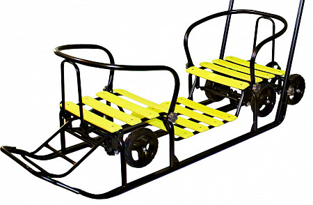 Снегомобиль Snow Galaxy Black Auto Для Двоих yellow