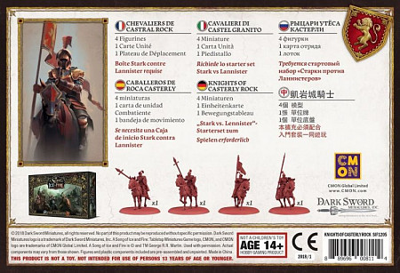 На картинке изображен Настольная игра Hobby World Песнь Льда и Огня: Рыцари Кастерли Рок SIF1205 Настольная игра Hobby World Песнь Льда и Огня: Рыцари Кастерли Рок SIF1205