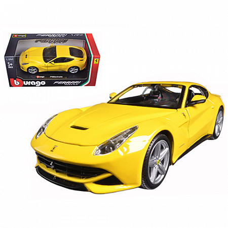 Коллекционная машина Bburago 1:24 Ferrari F12 Berlinetta (18-26007) yellow