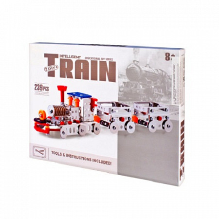 На картинке изображен Конструктор металлический Qunxing Toys Паровоз 431 Конструктор металлический Qunxing Toys Паровоз 431