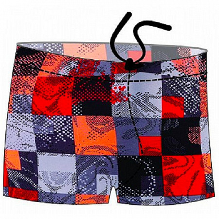 Плавки-шорты мужские для бассейна Atemi принт SM2 11