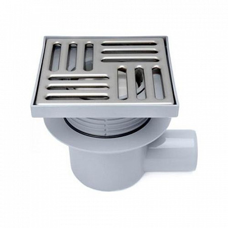 Сливной трап горизонтальный РосТурПласт 10x10 см 11416