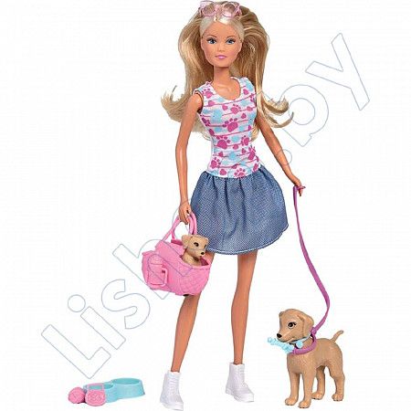 Кукла Steffi LOVE Puppy Walk 29 см. (105733310) blue