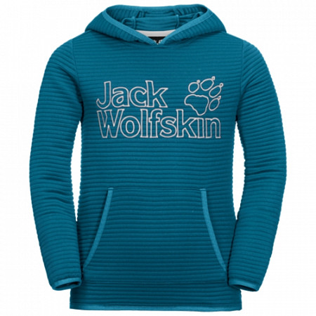 На картинке изображен Джемпер детский Jack Wolfskin Modesto Hoody Kids celestial blue Джемпер детский Jack Wolfskin Modesto Hoody Kids celestial blue