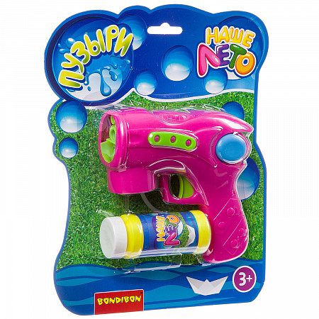 Пистолет с мыльными пузырями Bondibon Наше Лето 6688B