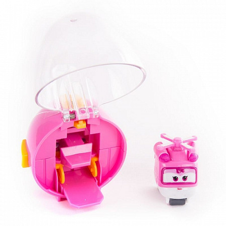 На картинке изображен Игрушка Super Wings Яйцо-пусковая станция Диззи YW710664 Игрушка Super Wings Яйцо-пусковая станция Диззи YW710664