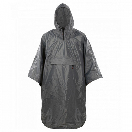 На картинке изображен Накидка от дождя RedFox Poncho Plus 4000 grey Накидка от дождя RedFox Poncho Plus 4000 grey