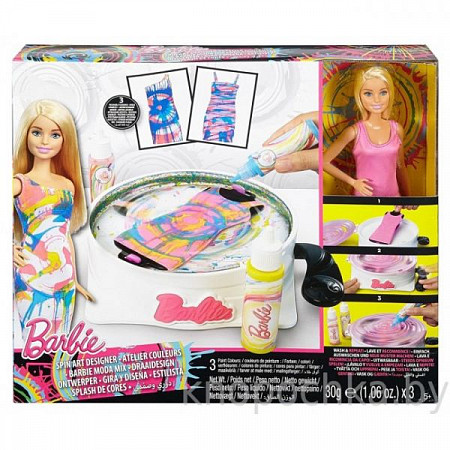 На картинке изображен Игровой Набор Barbie Студия Цветных Нарядов DMC10 Игровой Набор Barbie Студия Цветных Нарядов DMC10