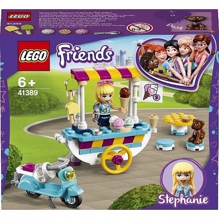На картинке изображен Конструктор LEGO Friends Тележка с мороженым 41389 Конструктор LEGO Friends Тележка с мороженым 41389