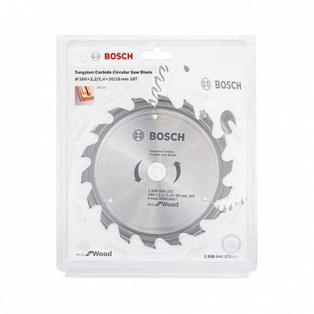 Диск пильный Bosch 160х20 мм 18 зубьев 2608644372