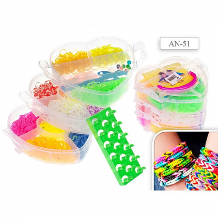 Набор цветных резиночек Tukzar для детского творчества AN-51