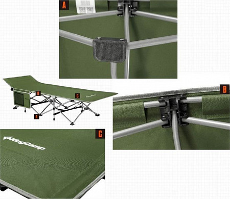 Складная кровать KingCamp Bed Folding 8005 Green
