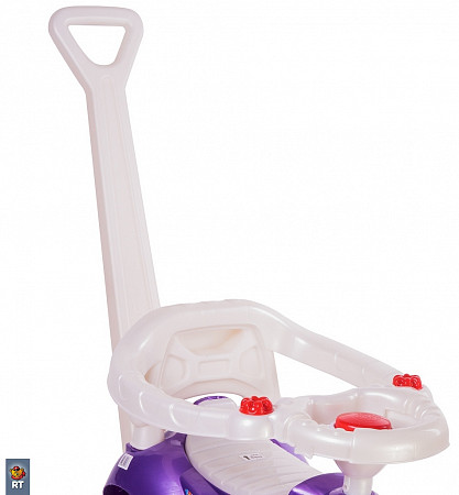 На картинке изображен Машинка-каталка RT Мишка (LAPA) ОР809 purple Машинка-каталка RT Мишка (LAPA) ОР809 purple