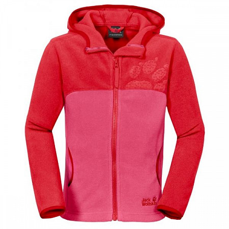 На картинке изображен Джемпер детский Jack Wolfskin Squirrel 2 Jkt K 1605681 pink Джемпер детский Jack Wolfskin Squirrel 2 Jkt K 1605681 pink