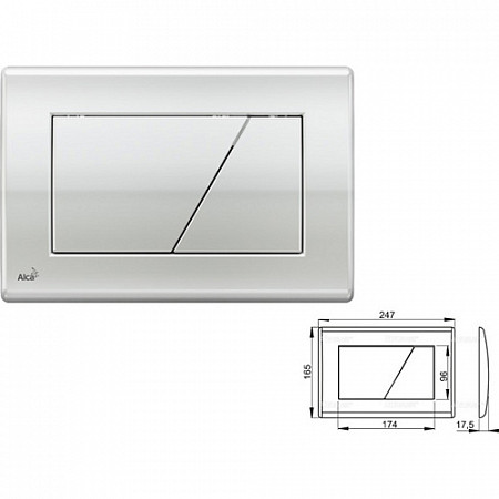 Кнопка для инсталяции Alcaplast M171