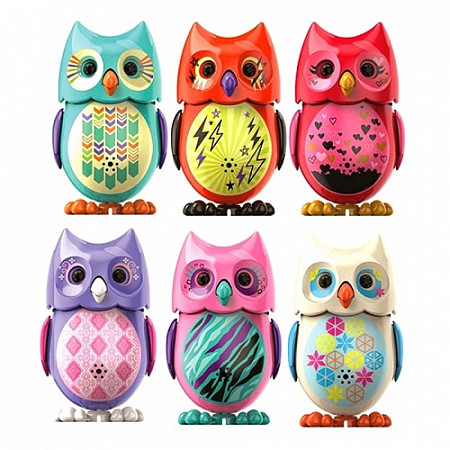 Игрушка Digifriends Сова с кольцом, розовая с фиолетовыми крыльями 88285-5