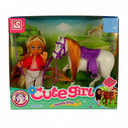 Кукла с лошадкой Qunxing Toys Подружка K899-12A