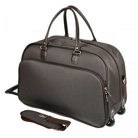 На картинке изображен Дорожная сумка Polar 7017.3 brown Дорожная сумка Polar 7017.3 brown