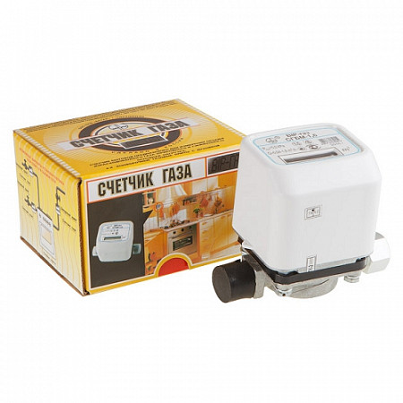 На картинке изображен Счетчик газа Эрготех с накидной гайкой СГБМ-1,6 Вiр-газ Счетчик газа Эрготех с накидной гайкой СГБМ-1,6 Вiр-газ