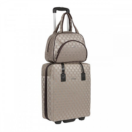 Чемодан малый Polar П7090 grey