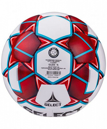 На картинке изображен Мяч футбольный Select Match FIFA №5 White/Blue/Red Мяч футбольный Select Match FIFA №5 White/Blue/Red