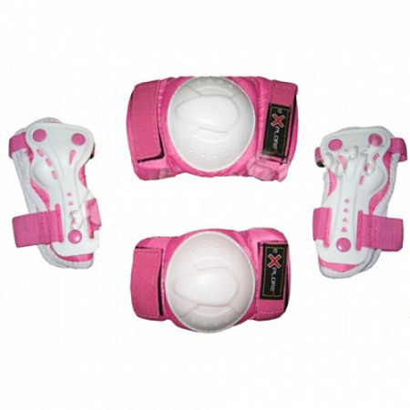 Комплект защиты для роликовых коньков Amigo AMZ-300 Pink