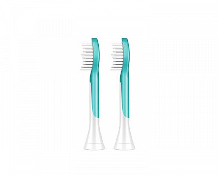 На картинке изображен Сменные чистящие насадки Philips Sonicare For Kids 2 шт HX6042/33 Сменные чистящие насадки Philips Sonicare For Kids 2 шт HX6042/33